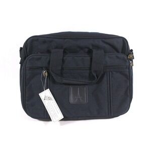 Vintage‎ Travelpro B3 Laptop Briefcase Carry-On Flight Travel Bag Navy Blue